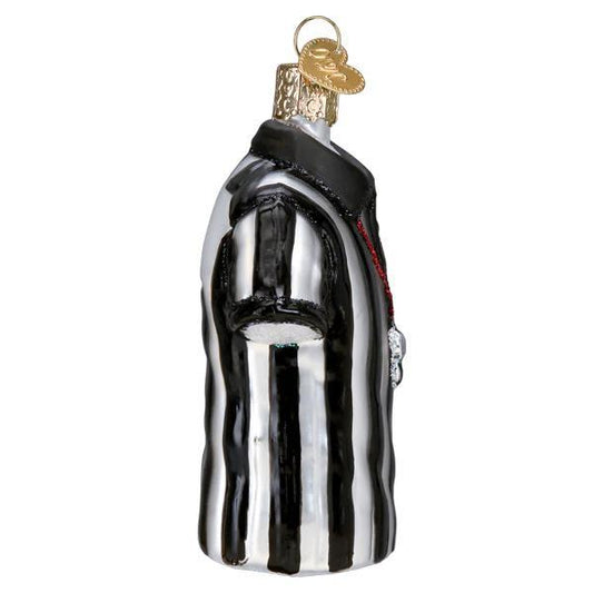 Ornament - Blown Glass - Referee Shirt