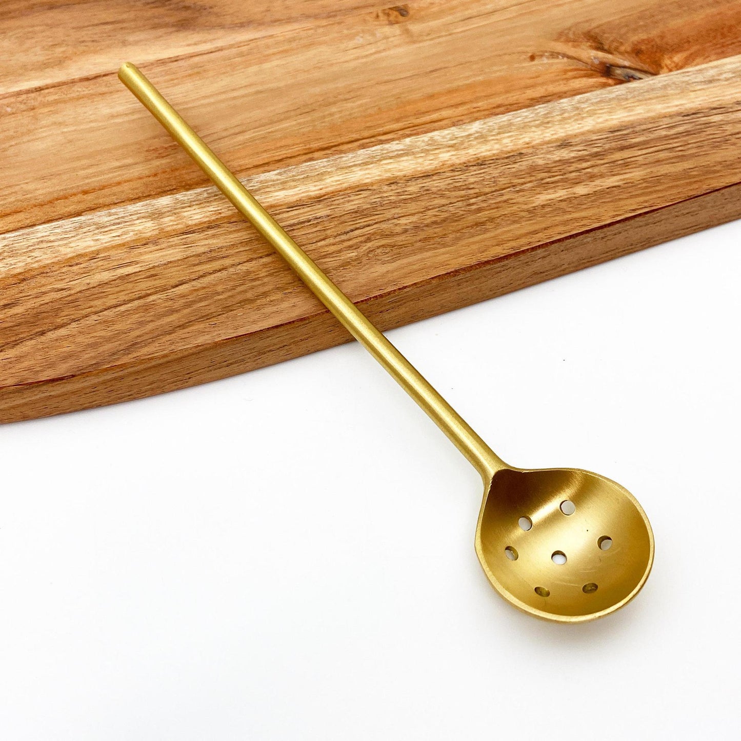Spoon - Antiqued Brass - Perforated