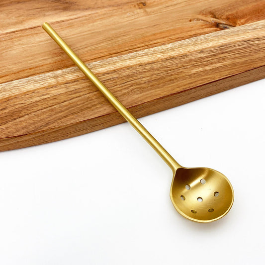 Spoon - Antiqued Brass - Perforated