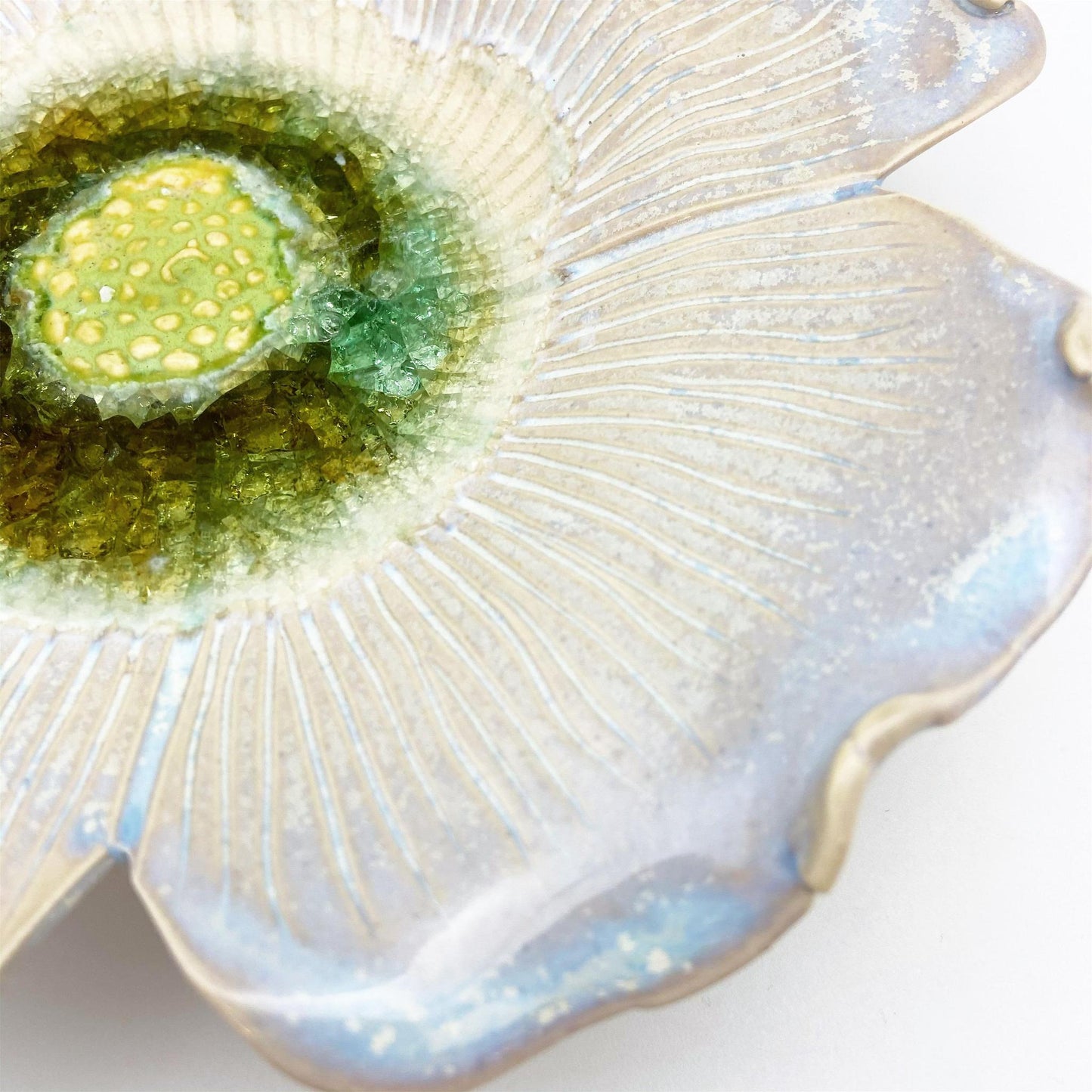 Ceramic Wall Art - Dogwood - Small - Nebula Blue