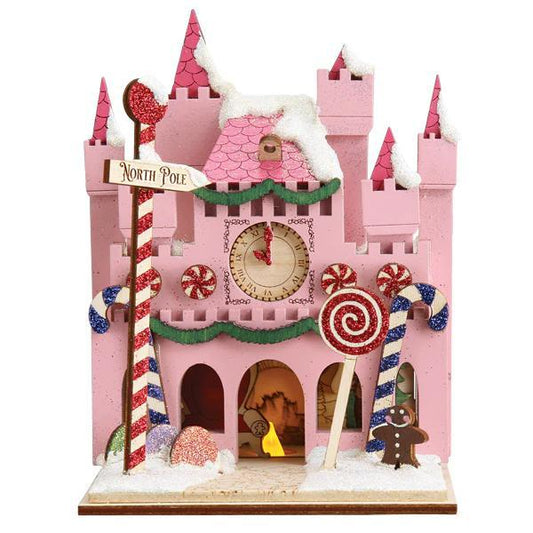 Ornament - Painted Wood - Santa's Magic Castle