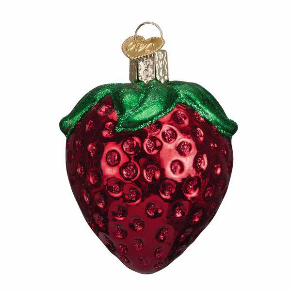 Ornament - Blown Glass - Summer Strawberry