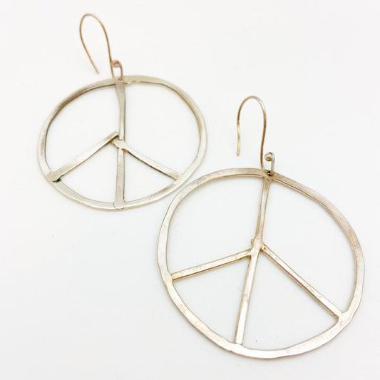 Earrings - Peace Signs - Small