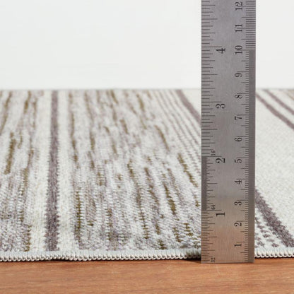 Rug - Machine-Washable - Ellington Stripe Grey