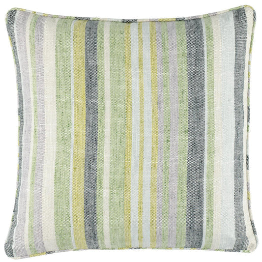 Pillow Cover - Indoor/Outdoor - 20" Square - Nash Stripe Green