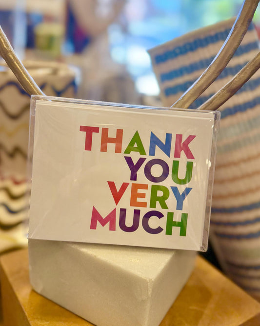 Card Set - "Thank You Very Much" - Pack of 10 - Printed