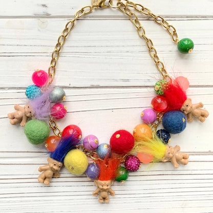 Necklace - Colorful Troll Dolls