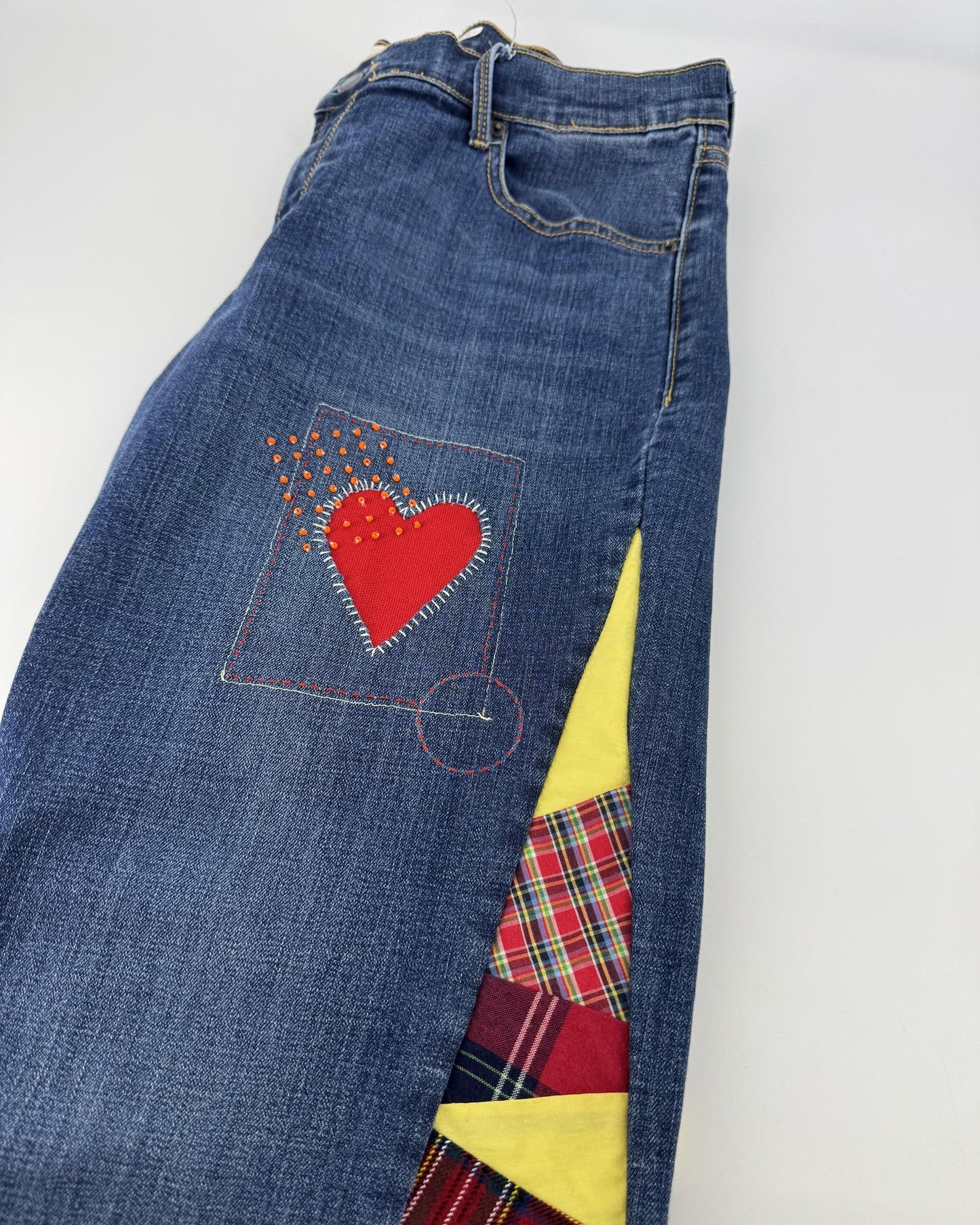 Upcycle YOUR Jeans - CUSTOM - KC Red Kingdom Inspired