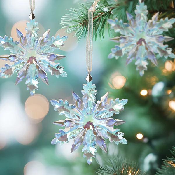 Ornament - Blown Glass - Radiant Crystal Snowflake