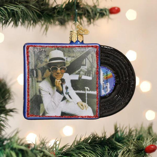 Ornament - Blown Glass - Elton John Greatest Hits Album