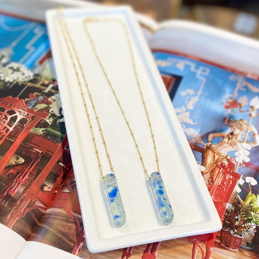Necklace - Mosaic Reclaimed Glass - Ocean