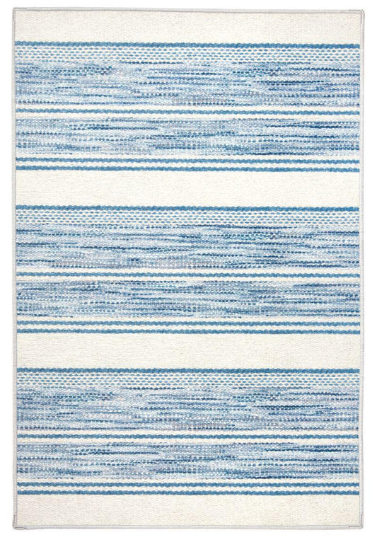 Rug - Machine-Washable - Ellington Stripe Blue