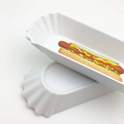 Tray - Hot Dog - Melamine "Paper Plate"