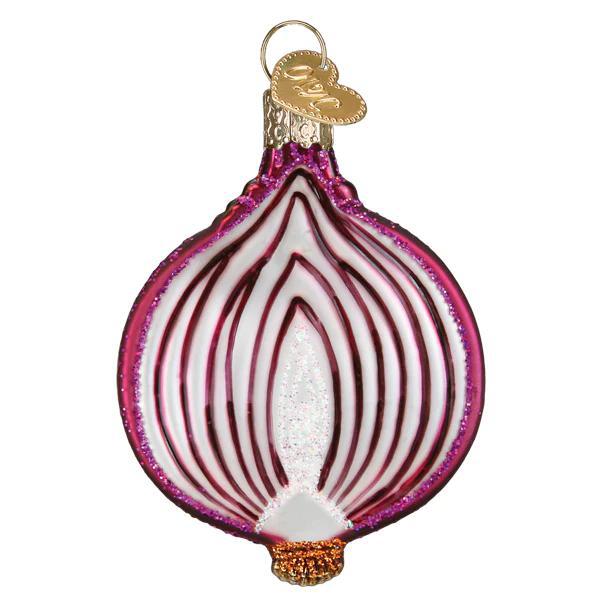 Ornament - Blown Glass - Red Onion
