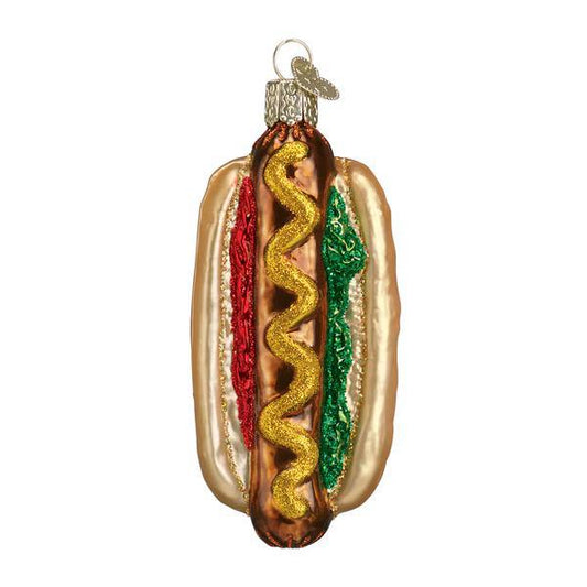 Ornament - Blown Glass - Hot Dog