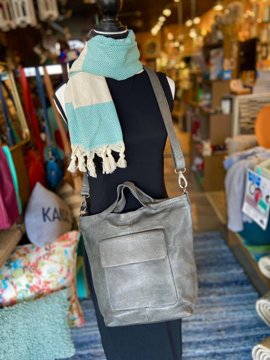 Handbag - Crossbody/Shoulder/Handled - Charcoal