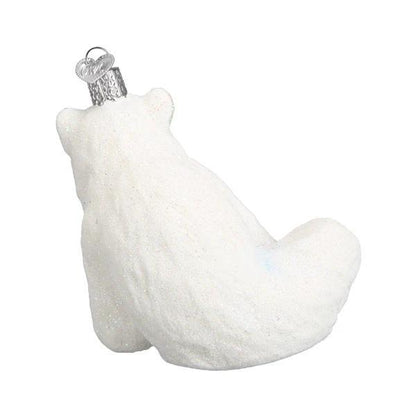 Ornament - Blown Glass - Polar Bear with Cub