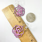 Earrings - Silhouette Roses - Enamel on Copper