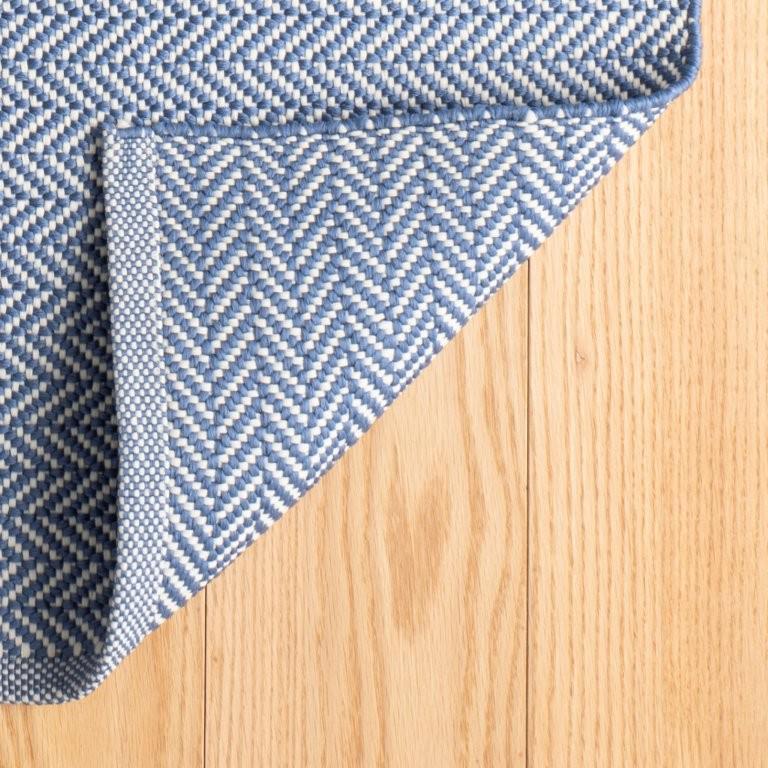 Rug - Indoor/Outdoor - Herringbone Denim/Ivory