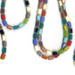 Necklace - 7-Way Furnace Glass Beads - Rainbow - 60"