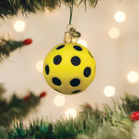 Ornament - Blown Glass - Pickleball