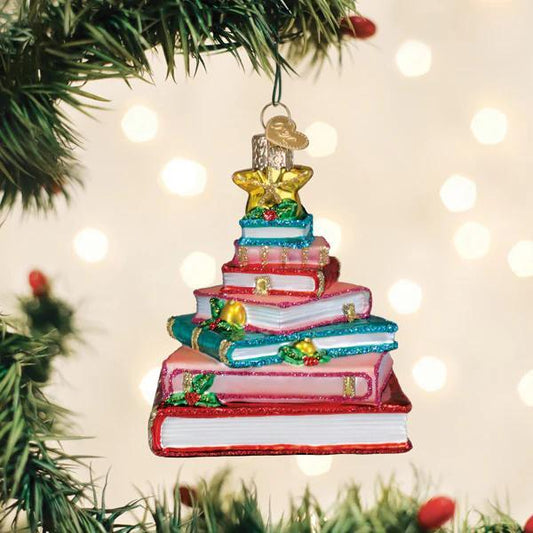 Ornament - Blown Glass - Book Club Tree