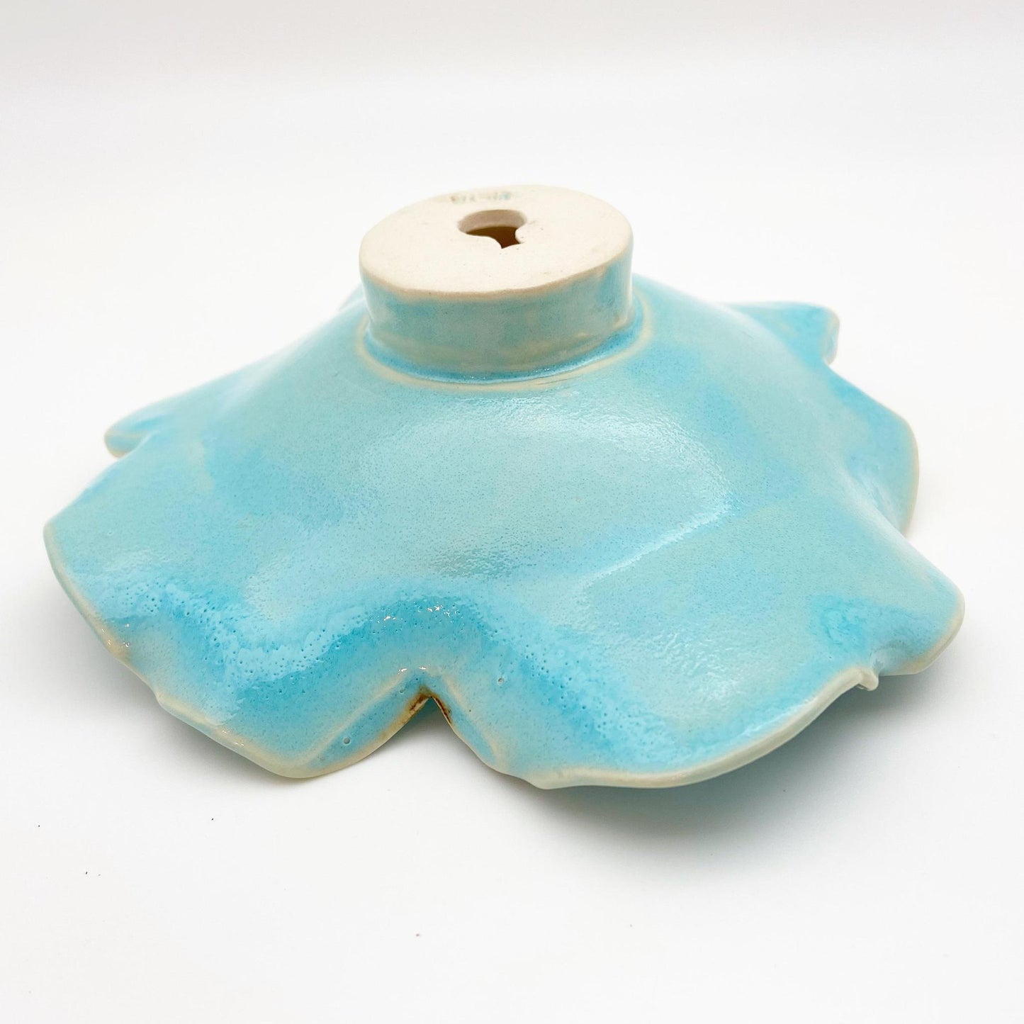 Ceramic Wall Art - Atlantis Aqua Flower - Small