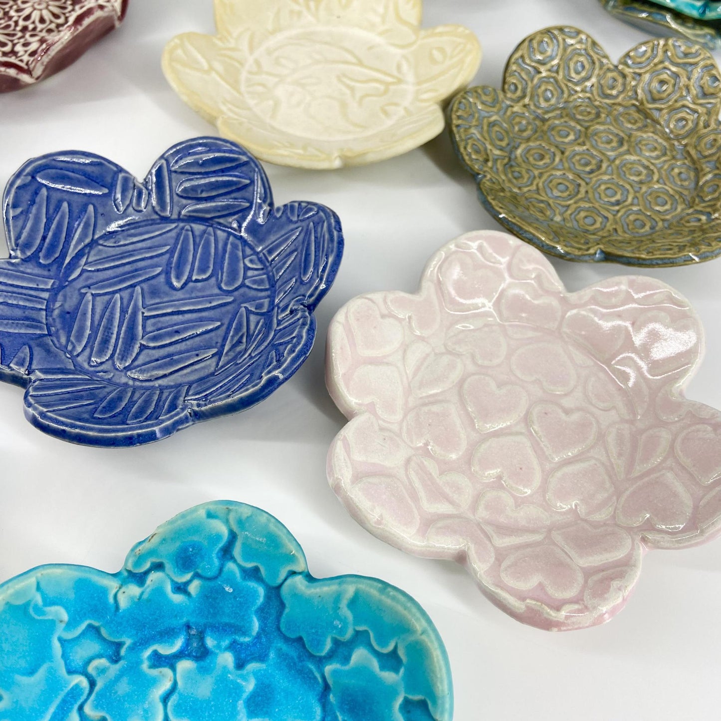 Tray - Flower Shaped Ceramic - Handmade Originals