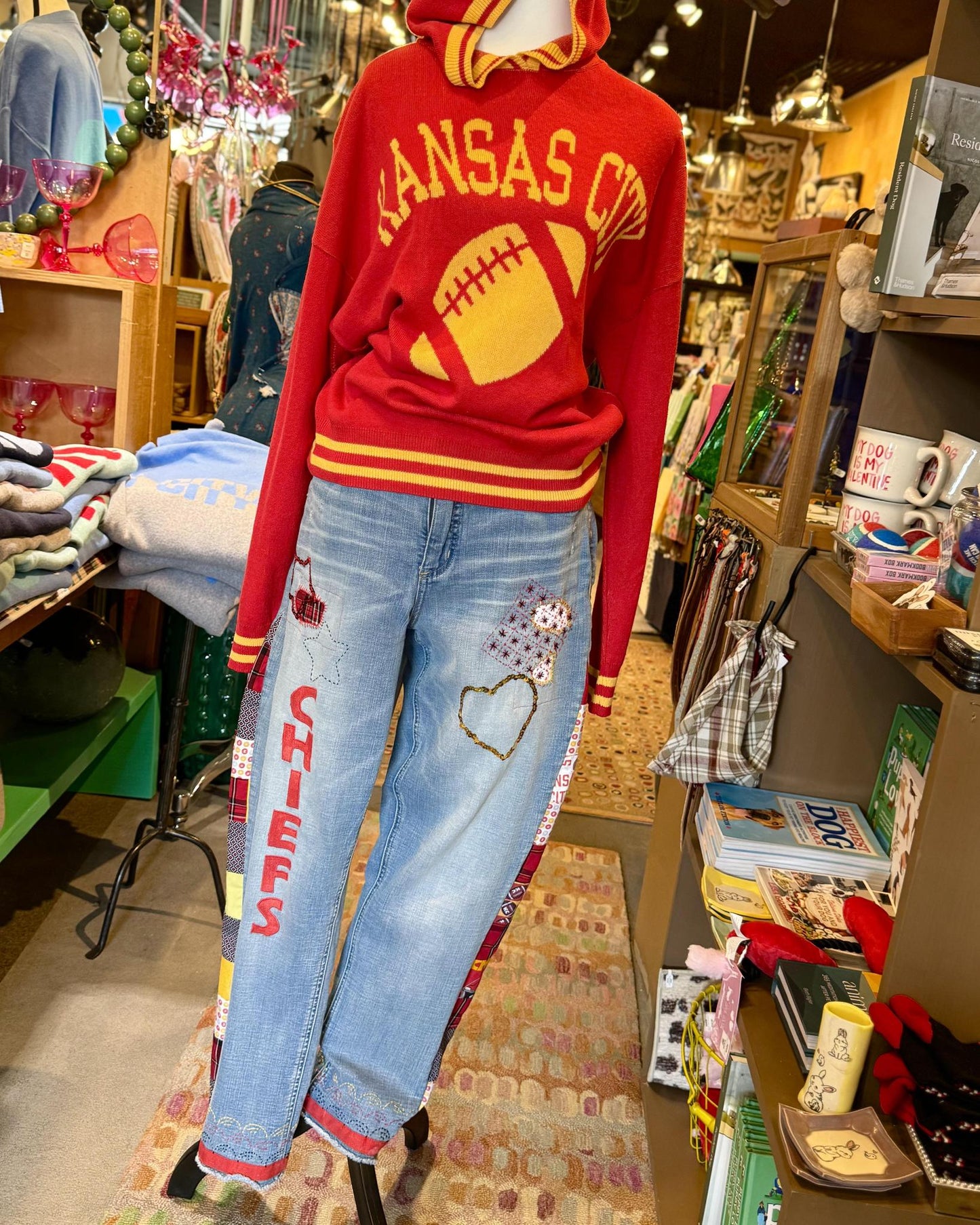 Upcycle YOUR Jeans - CUSTOM - KC Red Kingdom Inspired