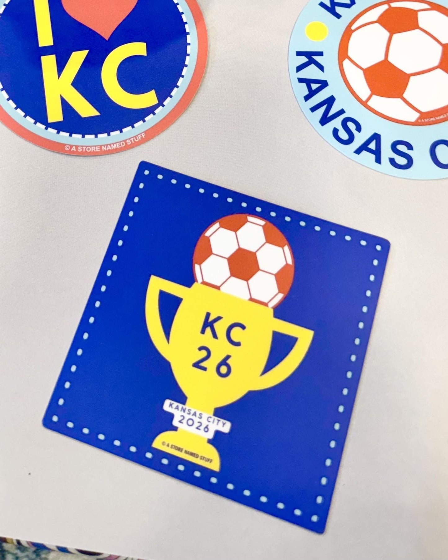 Sticker - KC 26 Trophy & Soccer Ball