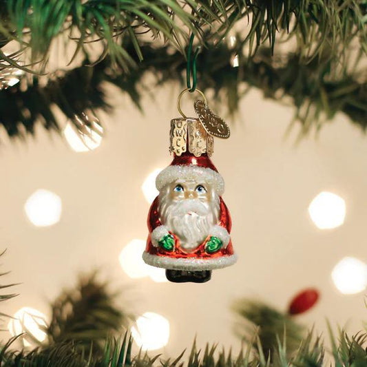 Ornament - Blown Glass - Mini Santa