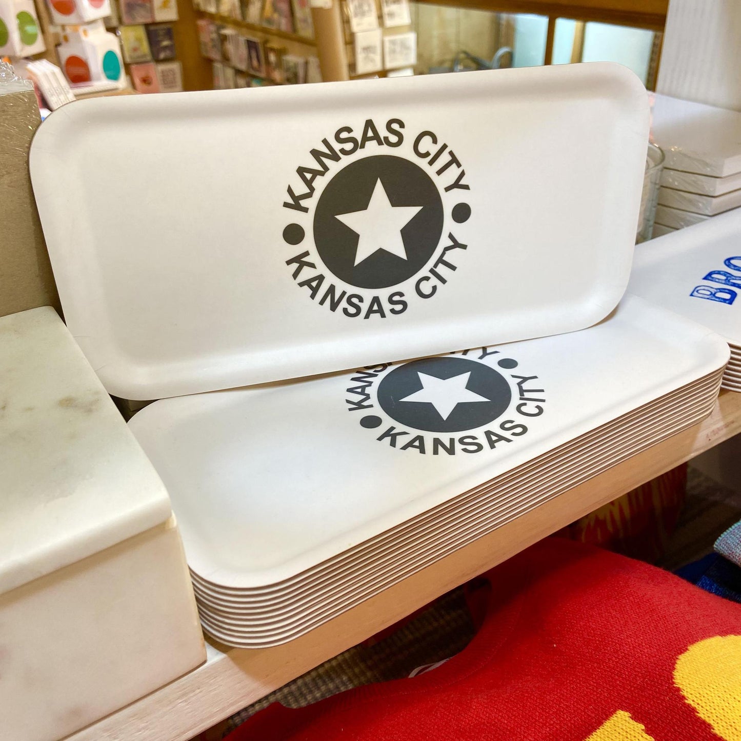 Tray - Kansas City (Star) - Black on White