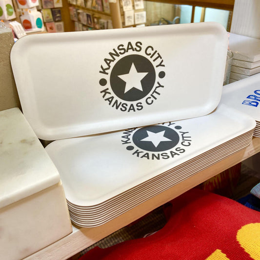 Tray - Kansas City (Star) - Black on White