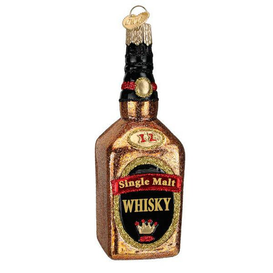 Ornament - Blown Glass - Whisky Bottle