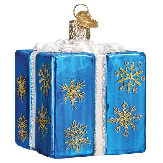 Ornament - Blown Glass - Hanukkah Gift Box