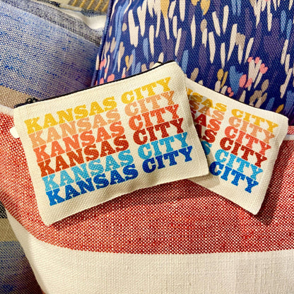 Zippered Bag - KANSAS CITY - Sunset Colors