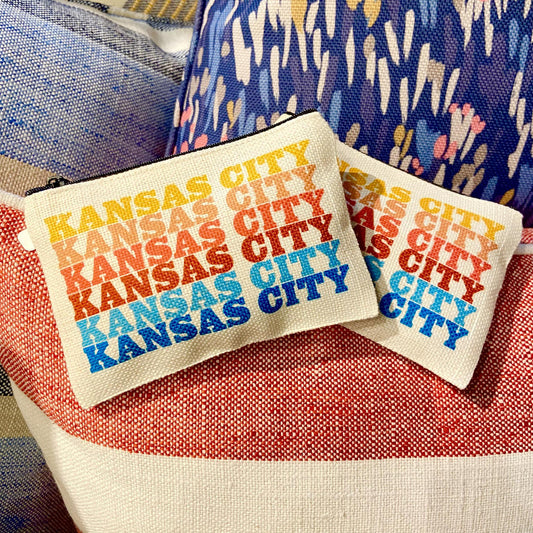Zippered Bag - KANSAS CITY - Sunset Colors