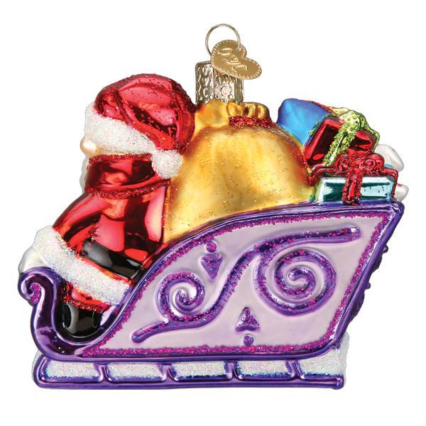 Ornament - Blown Glass - Santa and Friends