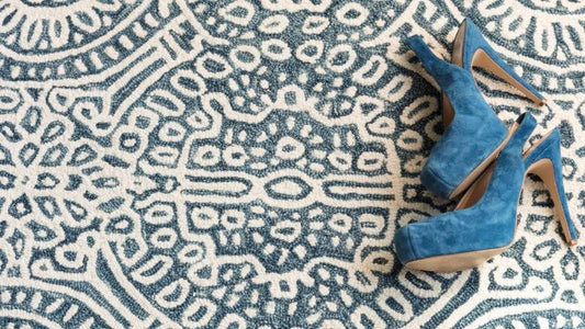 Rug - Micro Hooked Wool - Temple Ink