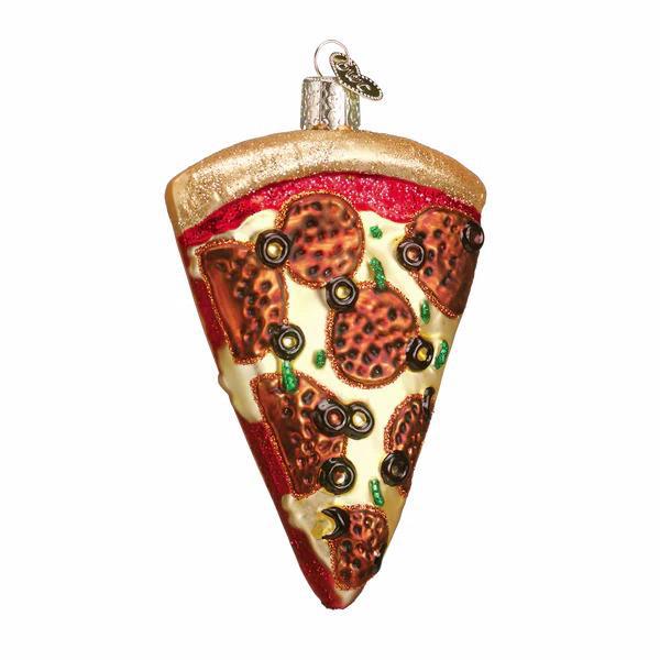 Ornament - Blown Glass - Pizza Slice