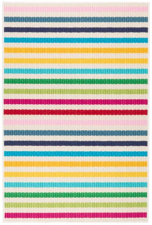 Rug - Machine-Washable - Rainbow Stripe Multi