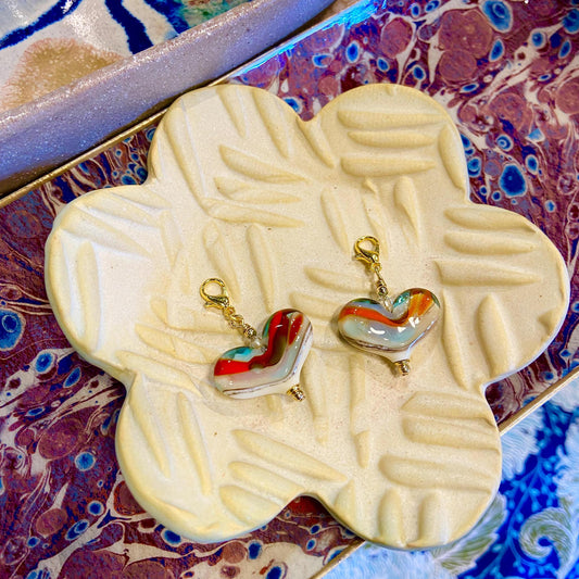 Pendant - Sunset Beach Heart  - Gold Fill