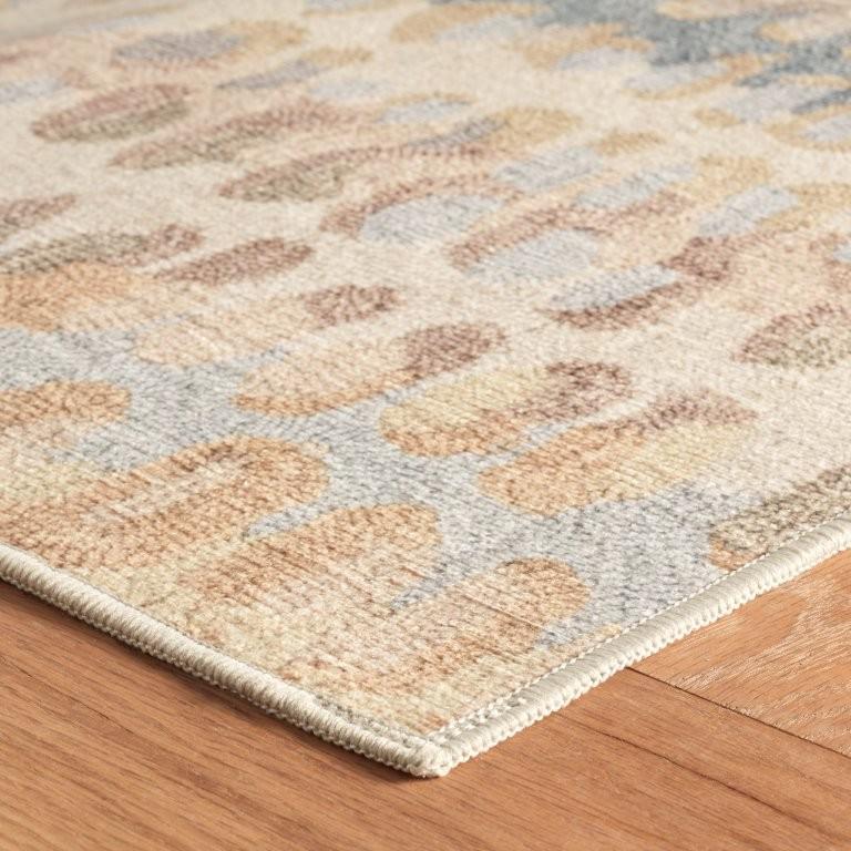 Rug - Machine-Washable - Paint Chip Natural