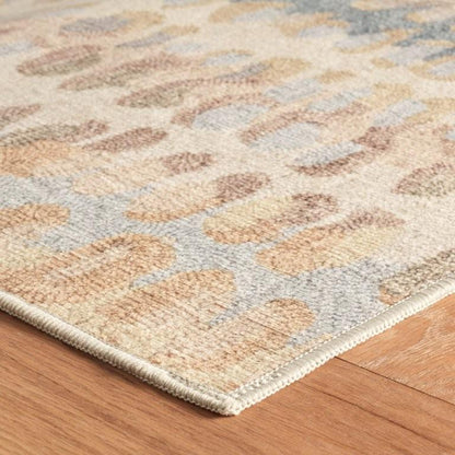 Rug - Machine-Washable - Paint Chip Natural