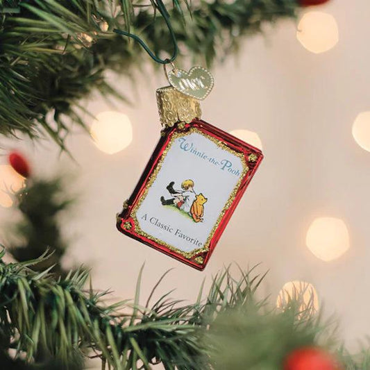 Ornament - Blown Glass - Mini Winnie-the-Pooh Book