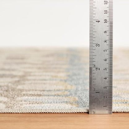 Rug - Machine-Washable - Paint Chip Natural