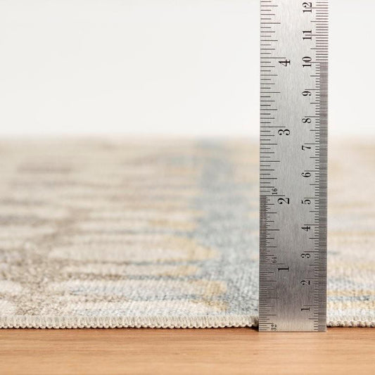 Rug - Machine-Washable - Paint Chip Natural