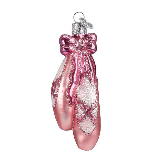 Ornament - Blown Glass - Ballet Toe Shoes