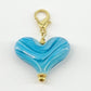 Pendant - Turquoise Heart - Glass & Goldfill (Video)