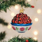 Ornament - Blown Glass - Bowl of Cherries